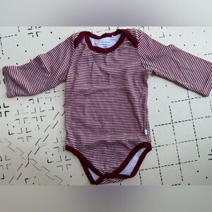 Dreamland Baby Christmas 2024 collection Striped Long Sleeve Baby Onesie